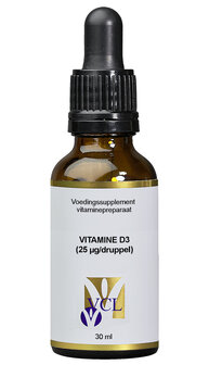 Vitamine D3 druppels 25 mcg - (30 ml)